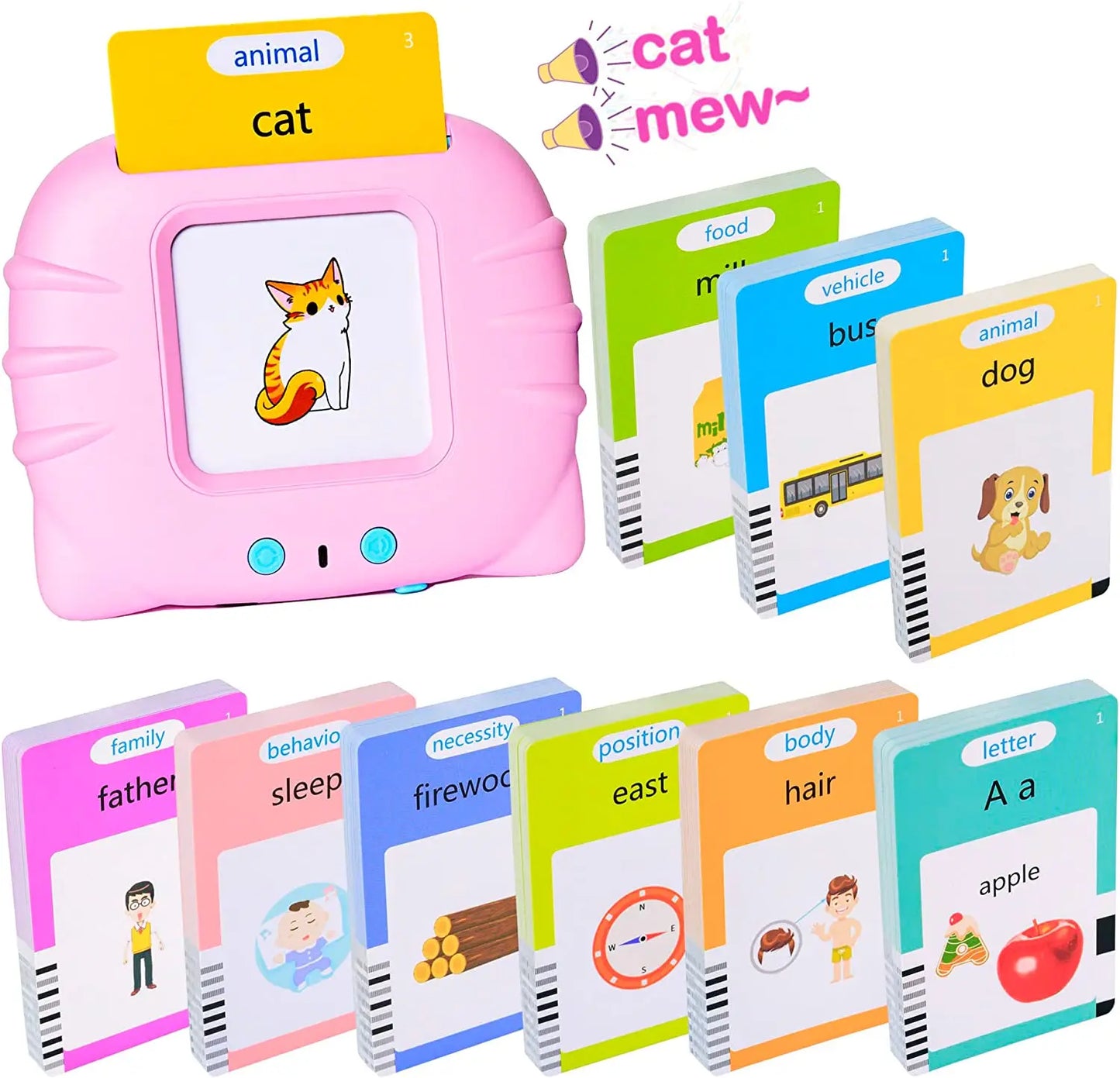 Talking Flash Card Learning Toys: Learn English Fun and Easy for Kids