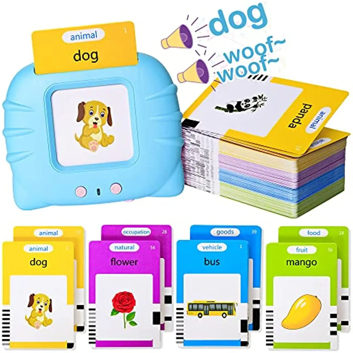 Talking Flash Card Learning Toys: Learn English Fun and Easy for Kids