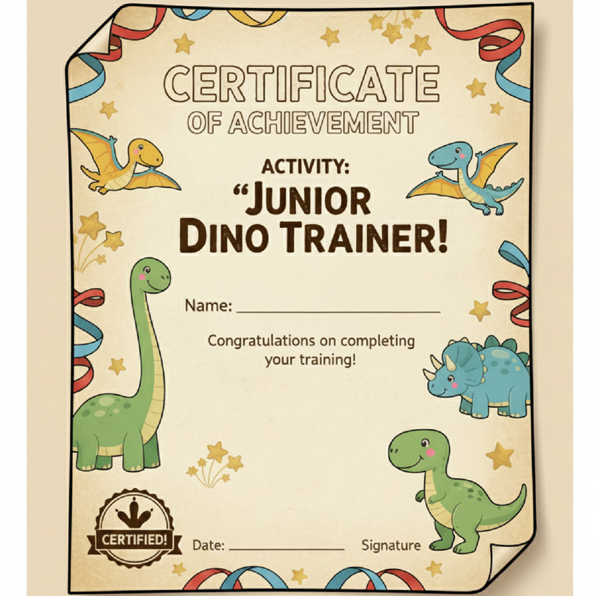 Printable Dinosaur Coloring & Activity Book for Kids Ages 3-8 | Digital Download