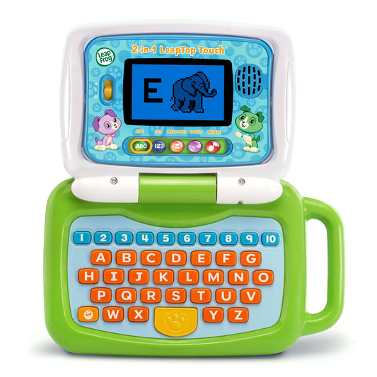 LeapFrog 2-in-1 LeapTop Touch Learning Laptop & Tablet for Toddlers – Green