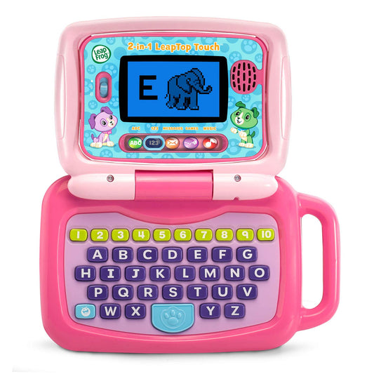 LeapFrog 2-in-1 LeapTop Touch Learning Laptop & Tablet for Toddlers – Pink