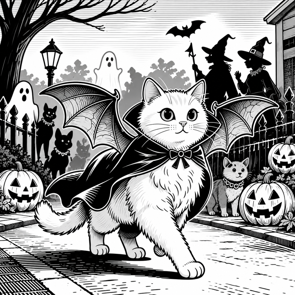 Halloween Pet Parade Coloring Book