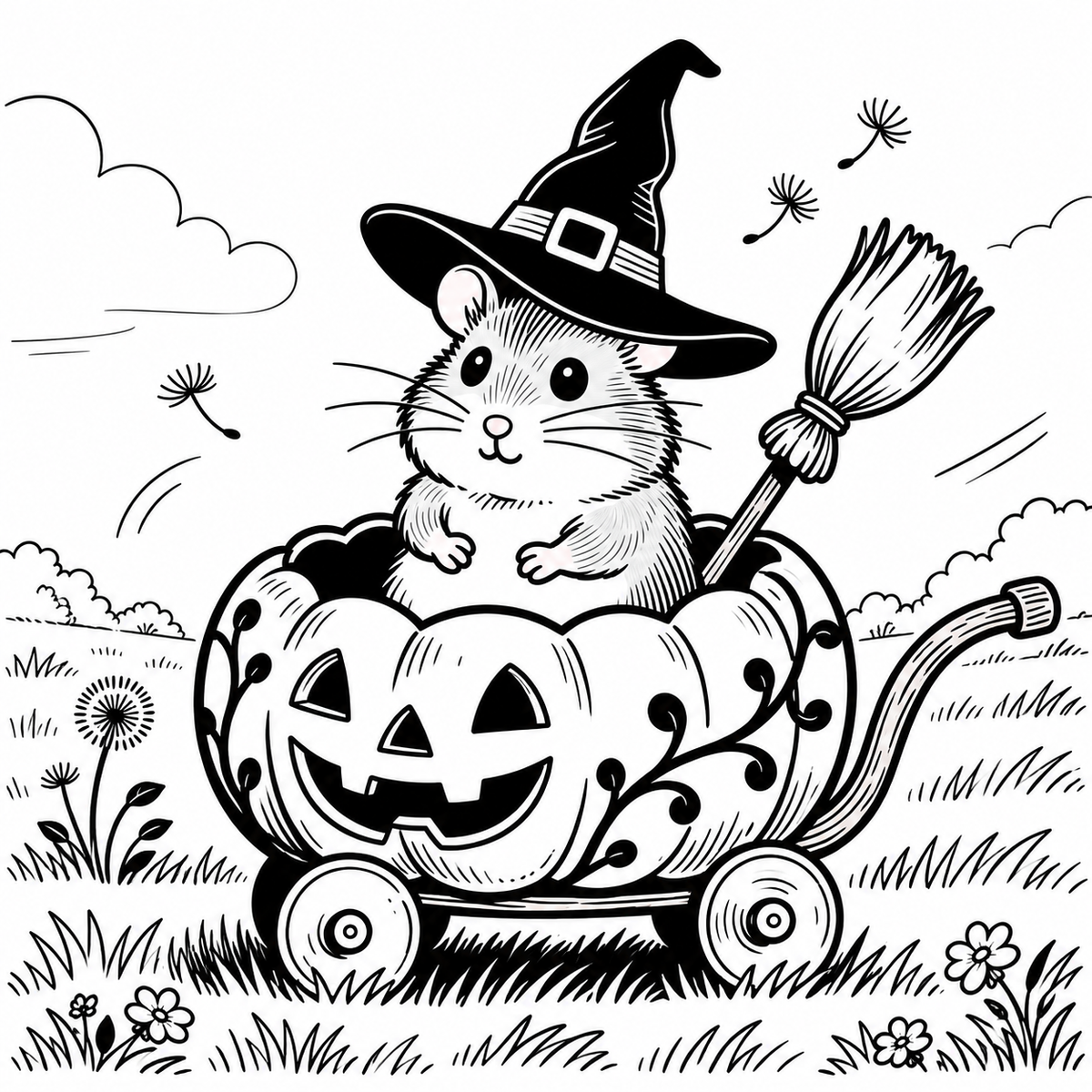 Halloween Pet Parade Coloring Book