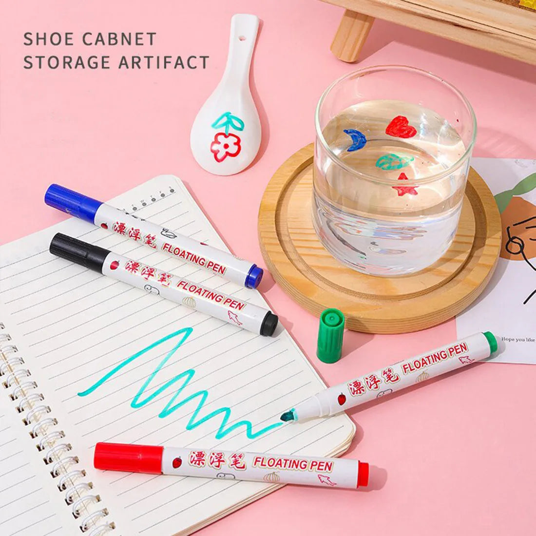 Magical Water Painting Pens: Watch Doodles Float & Colores Come Alive!