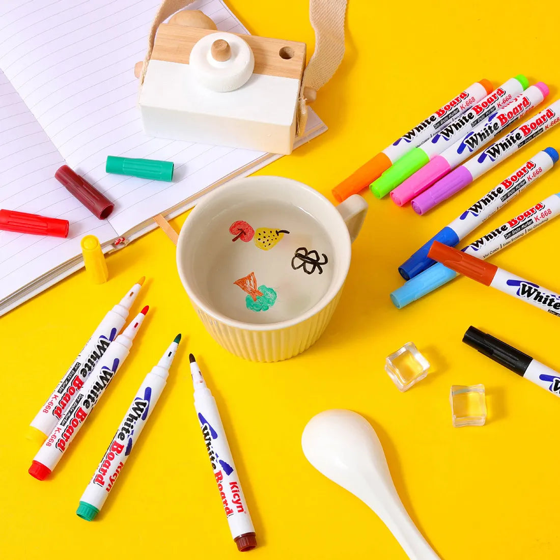 Magical Water Painting Pens: Watch Doodles Float & Colores Come Alive!