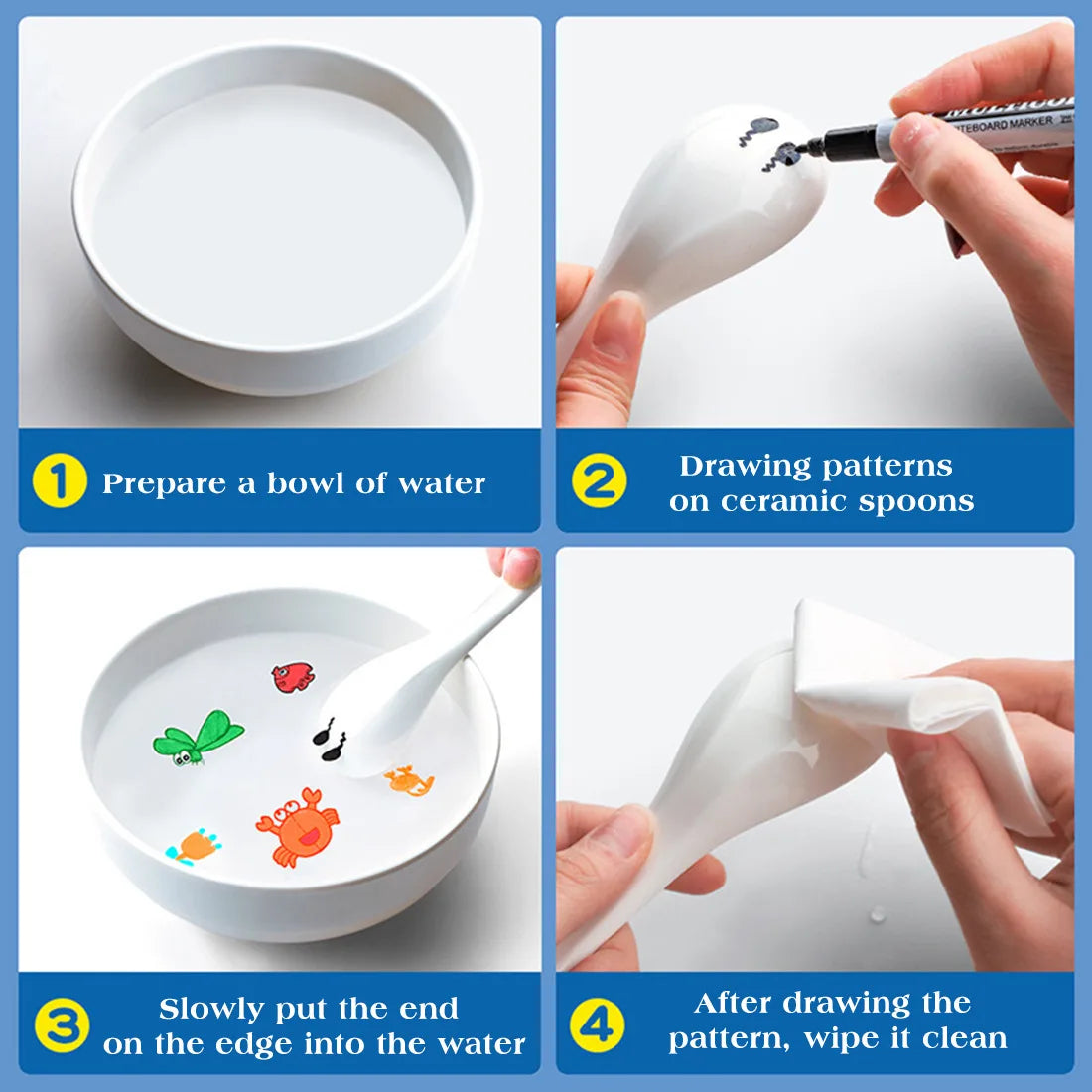 Magical Water Painting Pens: Watch Doodles Float & Colores Come Alive!
